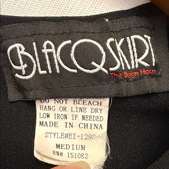 Chic Black High Low Women's Dress - Picture 5 of 11